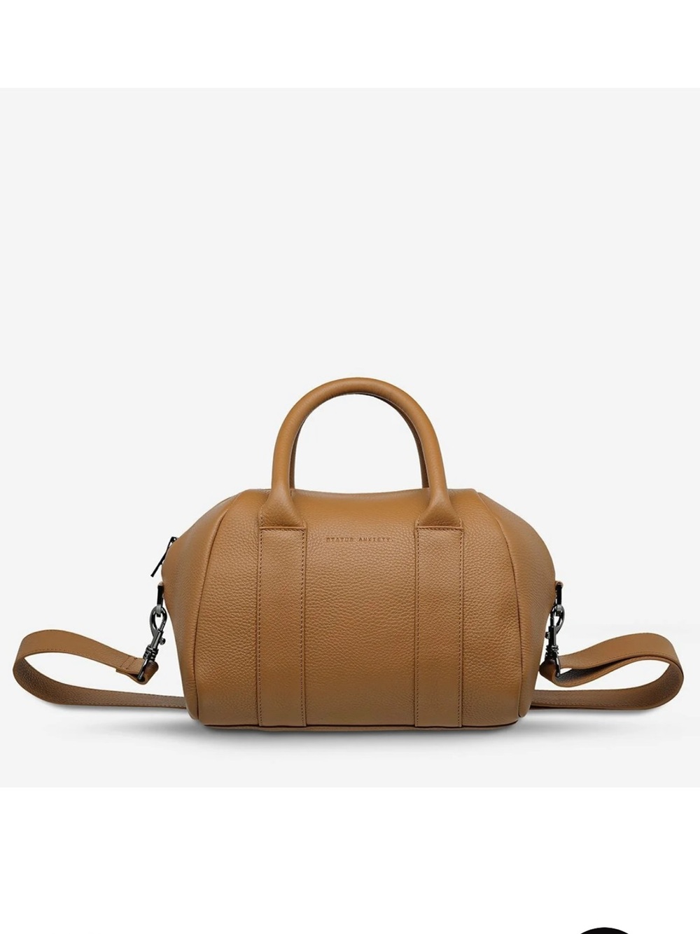Status Anxiety As She Pleases Bowling Bag in Tan